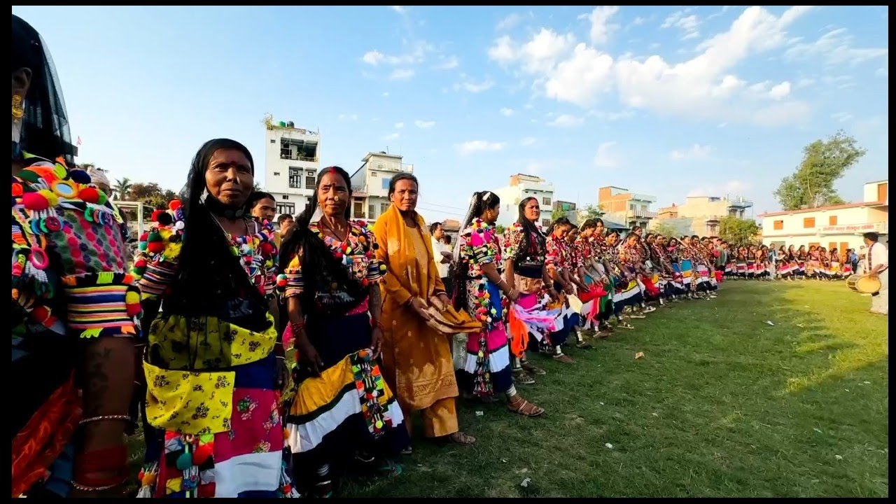 राना थारु होरी कार्यक्रम ( volg video ) Rana tharu hori program in bilauri kanchanpur