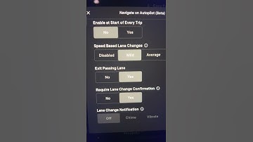 Tesla - Mad Max - lane change setting, “Navigate on Autopilot (Beta)