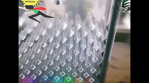 Computer simulation of a Galton board  machine