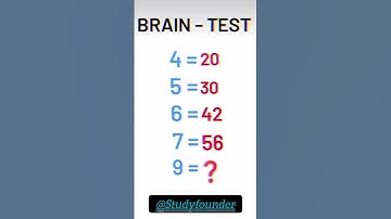 Brain Test || Check Your Brain || Only Talented Can Answer || #math #studyfounder #mathtrick #puzzle