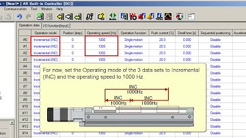 MEXE02 Support Software: AR Series Sequential Positioning Operation