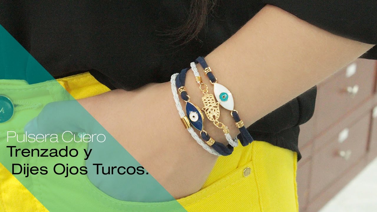 c mo hacer pulseras de cuero como hacer una pulsera con ojo turco de macrame amuleto c mo hacer pulseras de cuero como hacer una pulsera con ojo turco de macrame amuleto