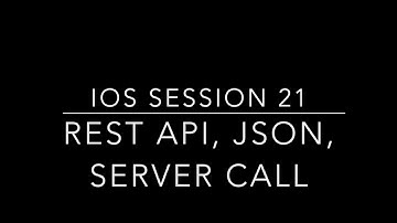 Learn IOS Tutorial 21 - Rest API, Json Data & Server Call