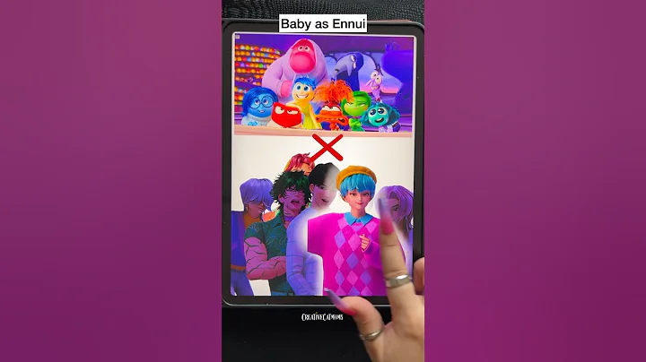 Baby Saja as Ennui🤫 #shorts #art #kpopdemonhunters