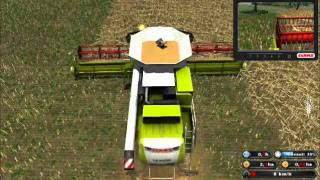 Moisson dans Farming Simualtor 2011 avec ma nouvelle Class Lexion 770TT