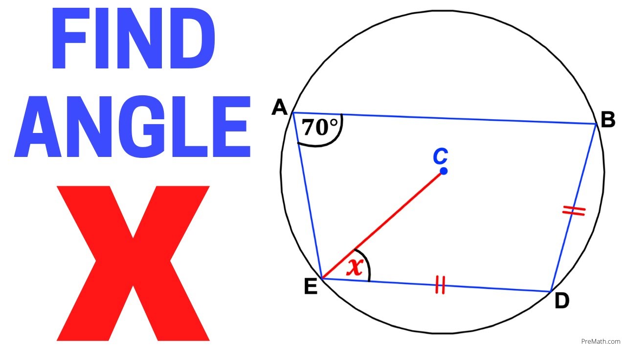 ⁣Can you find Angle X in the Cyclic Quadrilateral? | Rigorously explained geometry skills