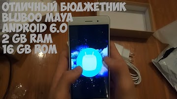 Bluboo Maya стильный бюджетник на Android 6.0 3G, распаковка