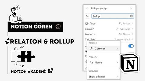 Notion Relation & Rollup — Database
