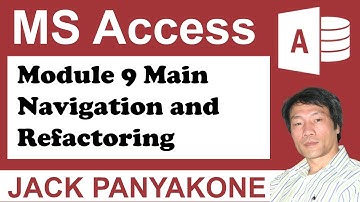 CMS Module 9 Main Navigation and Refactoring - Microsoft Access