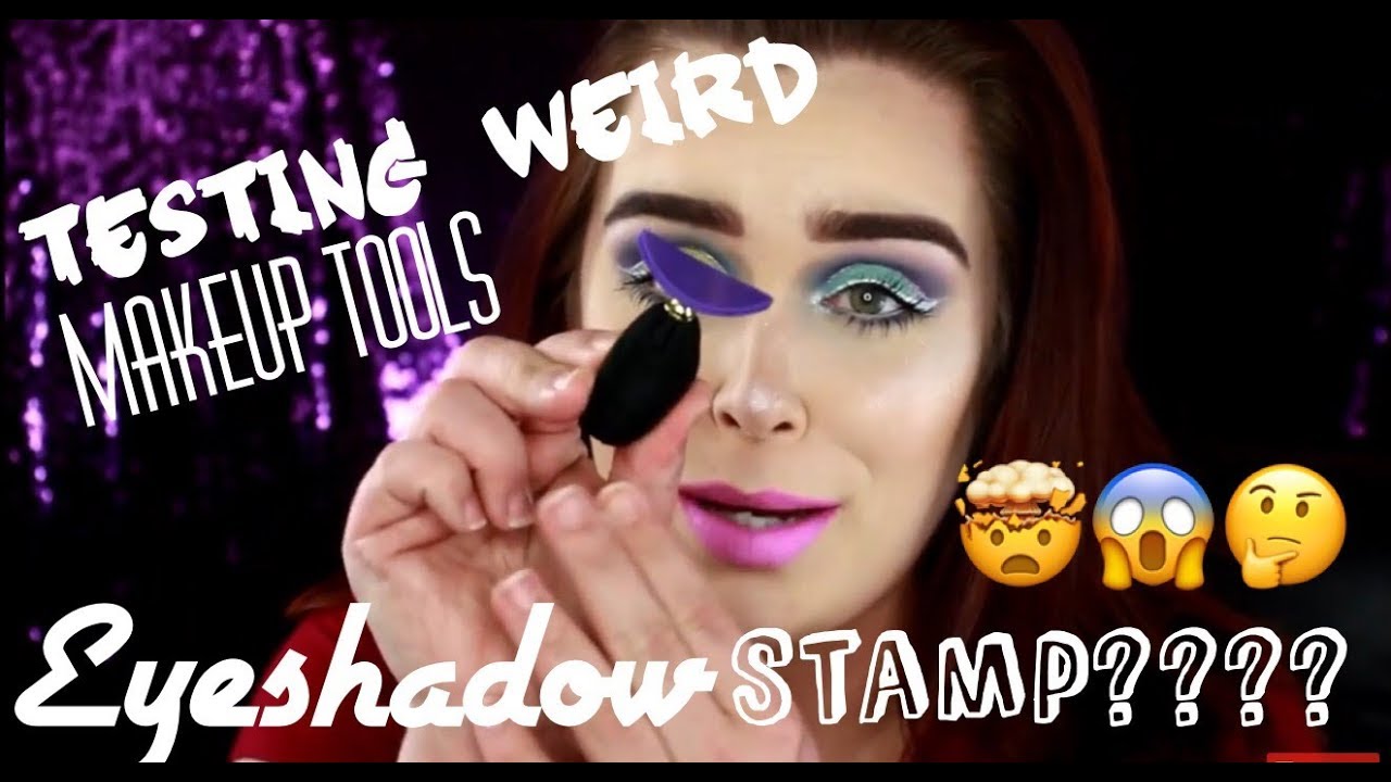 Weird Makeup Tools | Eyeshadow Stamp????