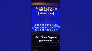 Best Sonic 3 game genie codes #sonic3 #sega #gamegenie