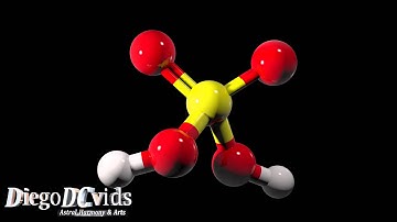 Sulfuric acid (H₂SO₄) 3D Molecule Model on TurboSquid