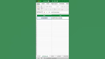 30 DETIK BELAJAR EXCEL | Menggunakan Rumus DATEVALUE Excel