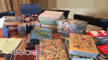 Photo Organizing Before and After