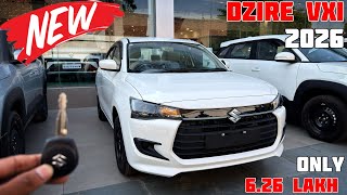 New 2026 Maruti Dzire Vxi Review || Price | Mileage || Dzire 2026 New Model✔️सिर्फ 6.26 लाख में