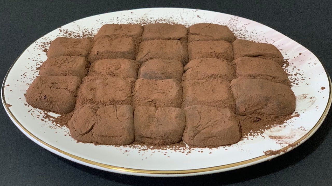 Çikolatalı Şekerleme Nasıl Yapılır Kahve Yanına Lokum How to Make