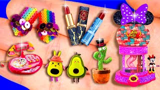 25 EASY MINIATURE CRAFTS IDEAS FOR DOLLHOUSE BARBIE ~Pop It Sandal, Lipstick, Cute Phone and more!