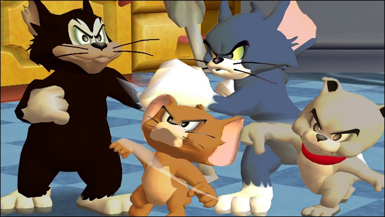 Tom and Jerry in War of the Whiskers Tom Vs Jerry Vs Tyke Vs Butch (Master Difficulty)