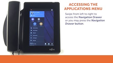 Digium D80 IP Phones Training | How to Access the Applications Menu