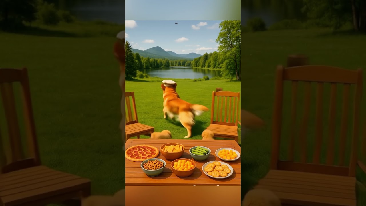 Chef Dog Hosts a Puppy Picnic Feast! 🧀🐶🍕 