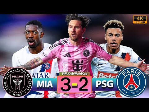 Inter Miami vs PSG 3-2 All Goals & Highlights | Club World Cup 2025