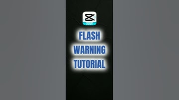 FLASH WARNING ANIME EDIT TUTORIAL CAPCUT #shorts