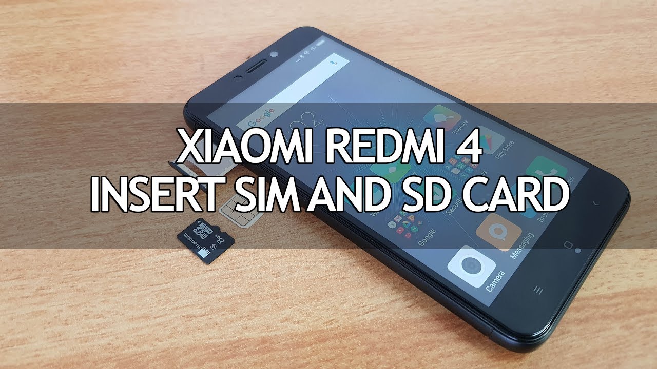 Xiaomi Redmi 4 How to Insert SIM and Micro SD Card YouTube