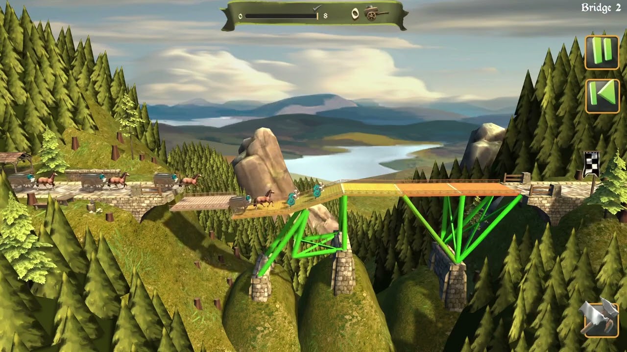 Quick Gameplay: Bridge Constructor Medieval (Linux/Steam)