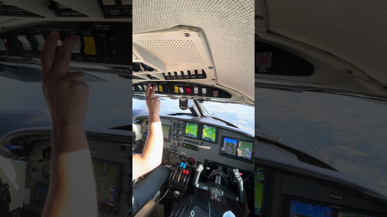 ILS X RWY 35 - SBCY/ FULL COCKPIT Aproach e Landin/ Piper Cheyenne II