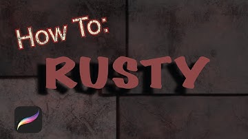 procreate - for beginners Rusty metal background - iPad tutorial how to & basics