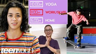 Olympic Skateboarder’s Daily Routine While Filming a New Skate Video | Teen Vogue