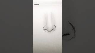 How to draw a nose - step by step #shorts #satisfying #creative #art #youtubeshorts
