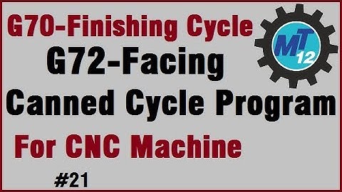 How To Make G70 Finishing Cycle And G72 Facing Canned Stock Removal Cycle For Cnc Machine In Hindi