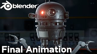 Sci-Fi Robot Drone (Final Animation)