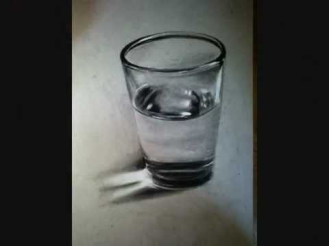 Crazy Water Glass Drawing 3D Illusion