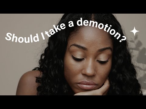How to decide If I should take a demotion at work ❥ Will it hurt my career?