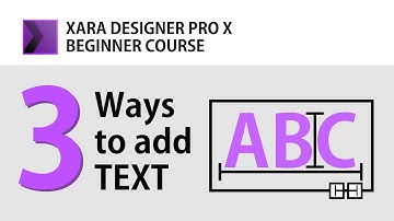 Three ways to add TEXT in Xara Designer Pro X | Types of text elements in Xara | Tutorial