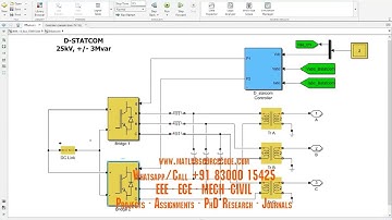 IEEE 13 bus distribution system with D-STATCOM Matlab Simulink