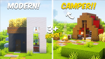 Minecraft: 3+ Simple Starter HOUSE!🏠