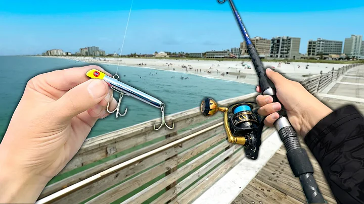 Florida PIER Fishing w/ Lures! Eating Whatever I Catch.. (Catch and Cook)