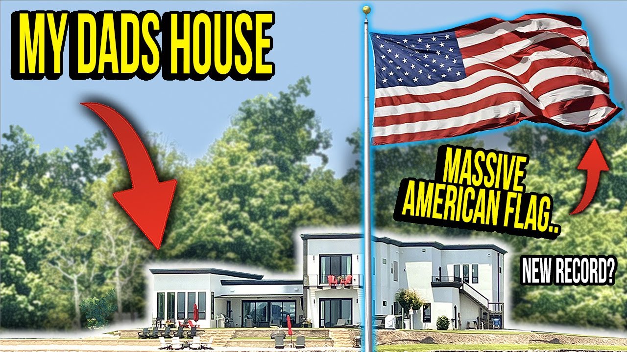 How AMERICA Should Be REPRESENTED! Words From My Dad.. *GIANT American Flag