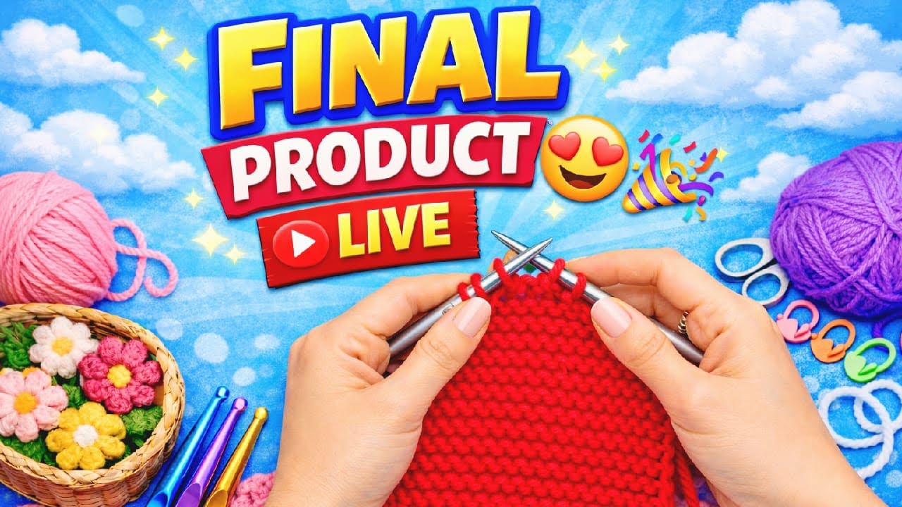 🔴 LIVE Garter Stitch Knitting Tutorial | Crochet & Knitting Easy Pattern for Beginners 🧶