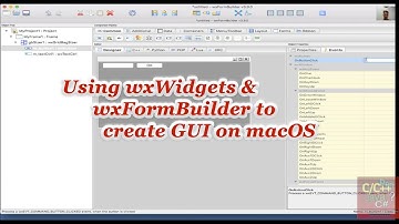 Using wxWidgets and wxFormBuilder to create GUI on macOS