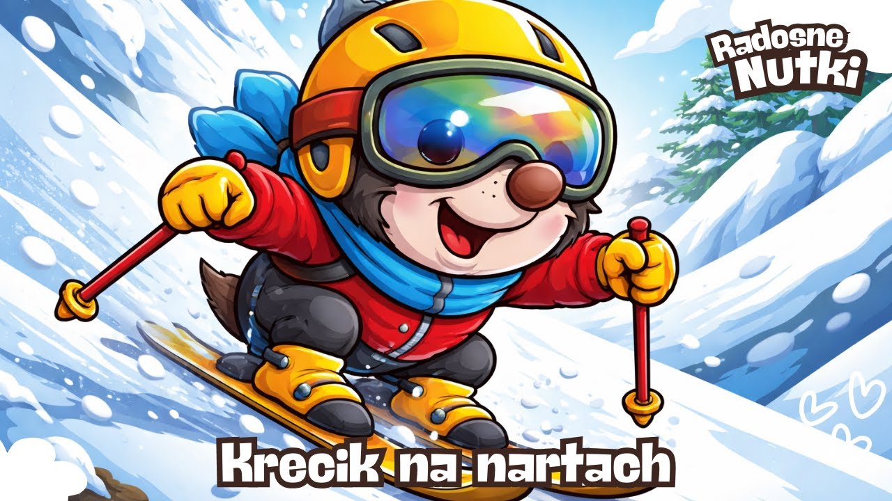 🎵 Radosne Nutki — Krecik na Nartach 🎿🐾 — piosenki dla dzieci🎵