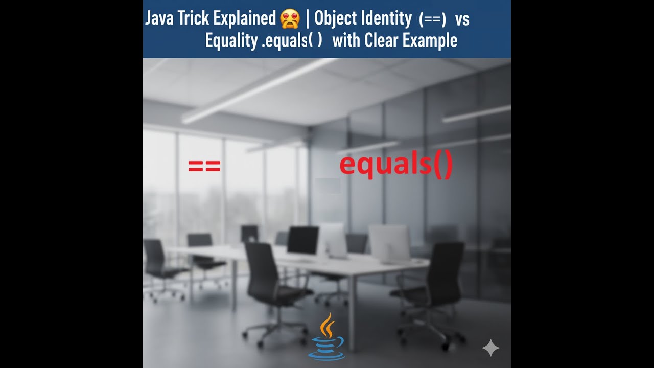 Java Trick Explained 🤯 | Object Identity (==) vs Equality .equals ...
