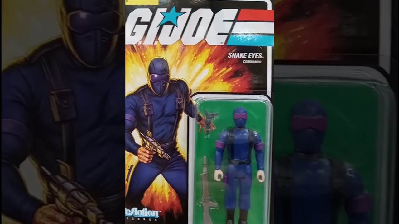 G.I. Joe💥 Snake Eyes Figure 80's Retro Style 