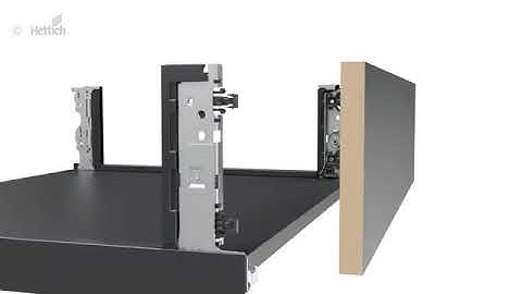 Drawer system AvanTech YOU Inlay  Assembly animation