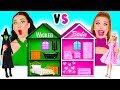 We Build Amazing Doll House Barbie VS Wicked Challenge Prank Wars By BaRaDa Challenge