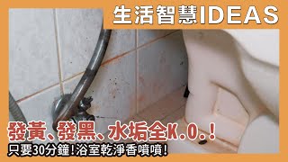 Bathroom Cleaning Secrets Revealed！30 minutes mildew, dirt, scale once K.O.｜waja