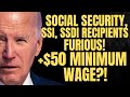 WOW! $50 MINIMUM WAGE?! + Social Security Beneficiaries Receiving SMALLER Payments Than Refugees